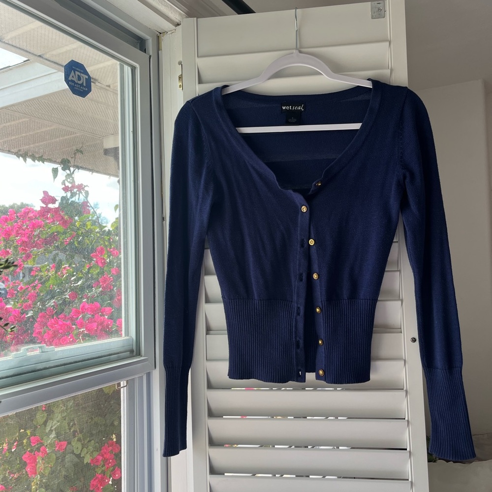 Blue Wet Seal Cardigan sweater